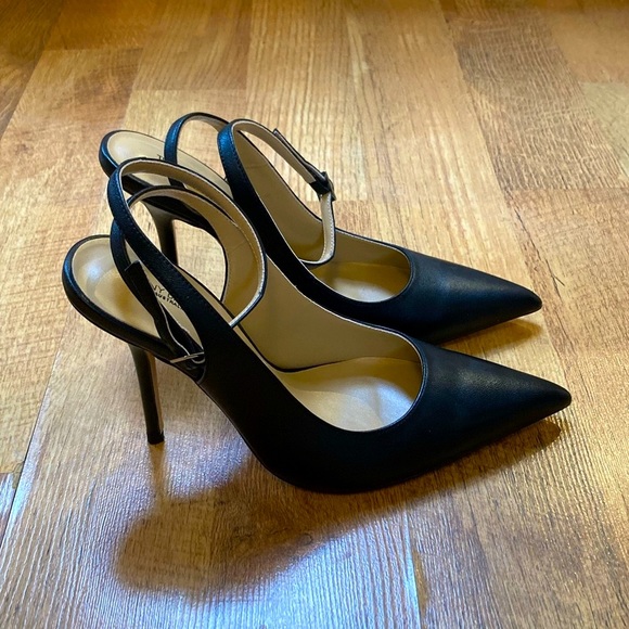 TONY BIANCO Gallery Heels in Black Nappa - Ankle Strap Leather Pumps - Picture 11 of 16